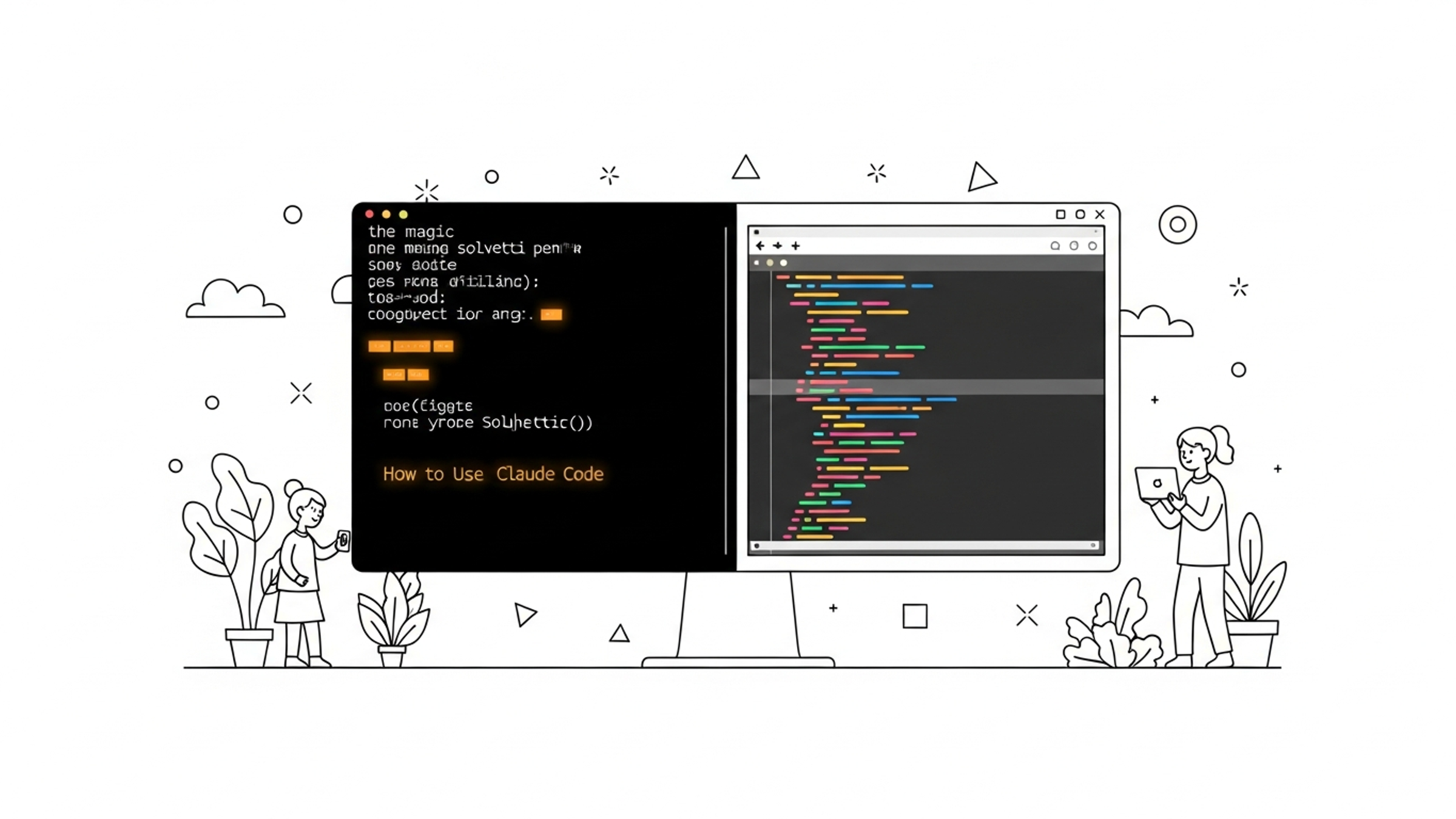 좌측엔 터미널 기반 CLI, 우측엔 에디터를 띄워 역할을 분담한 작업 화면 예시